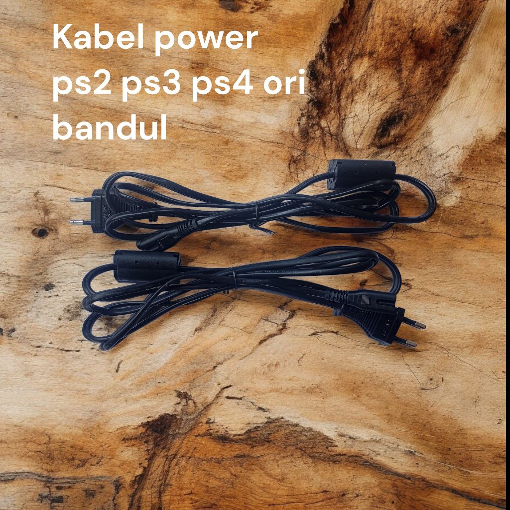 KABEL POWER STIK PS3 PS2 PS4 ORI BANDUL KABEL AC ORI PANJANG 2.M