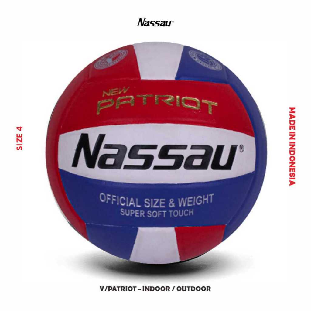 NASSAU Bola Voli Nassau New Patriot Size 4 DAN 5 Original