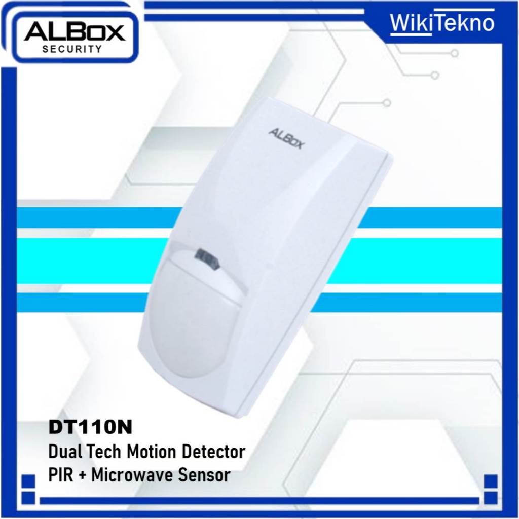 Albox DT110N Dual Tech Motion Detector PIR + Microwave - Sensor Gerak Alarm