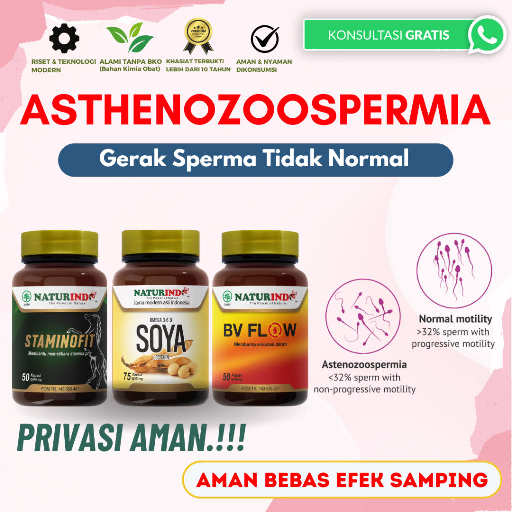 Obat Herbal Kesuburan Suami Asthenozoospermia Teratozoospermia Oligospermia Azoospermia BPOM