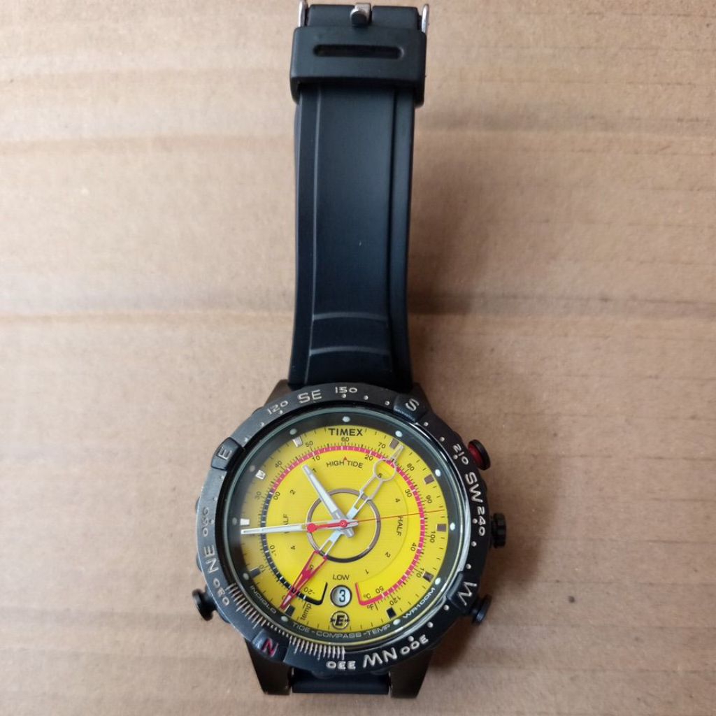 jam timex compas quart lima jarum original bekas