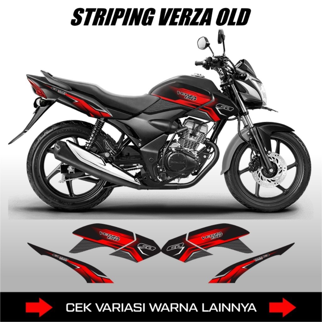 Stiker Honda Verza 150 Old Grafis / Striping Verza Lama / Aksesoris Decal Motor Verza Old 150 Motif 
