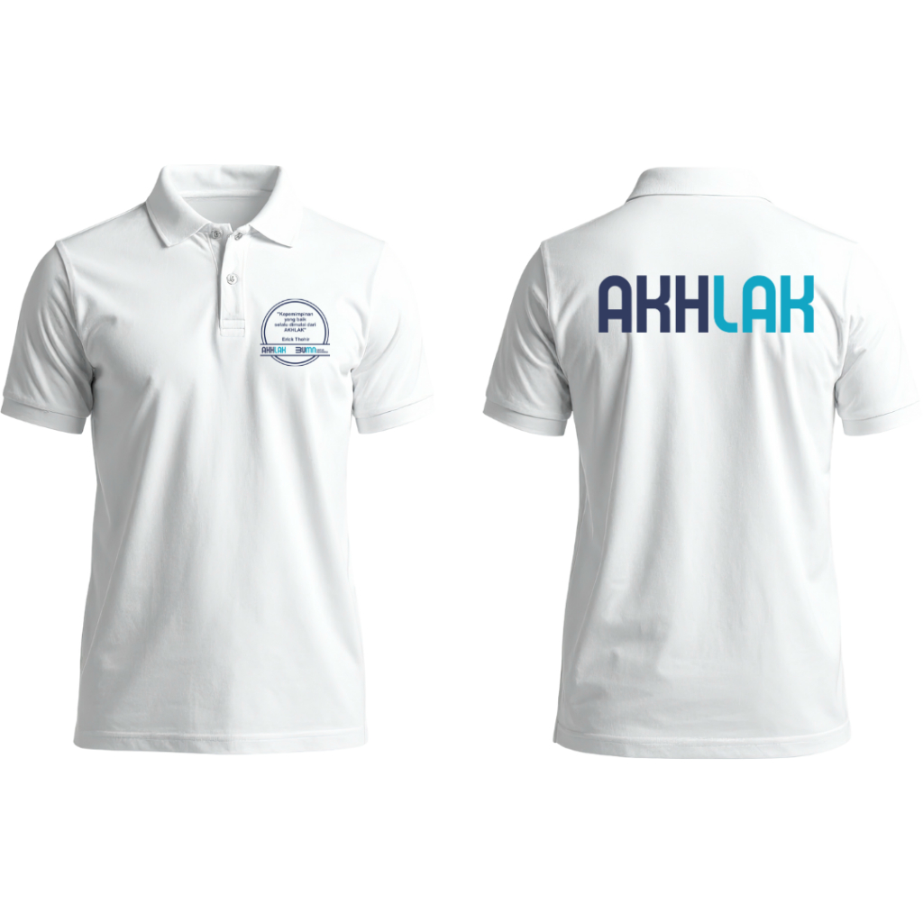 Polo shirt Kaos polo BUMN AKHLAK kaos Akhlak