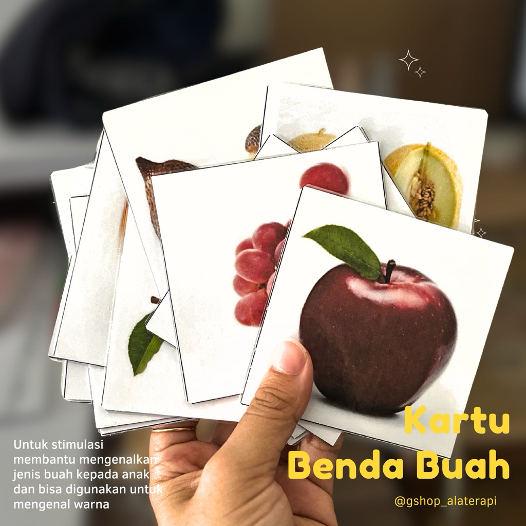 Kartu Kata Benda Buah