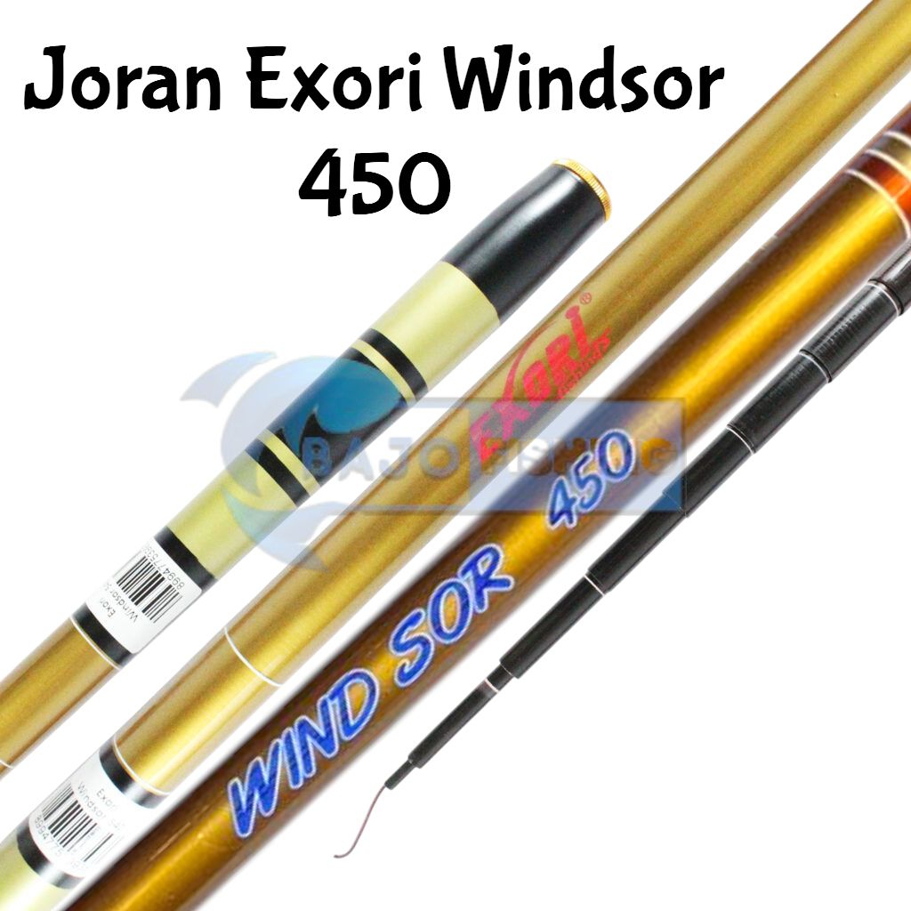 Joran Pancing Exori Windsor Tegek Carbon 450 FREE PIPA