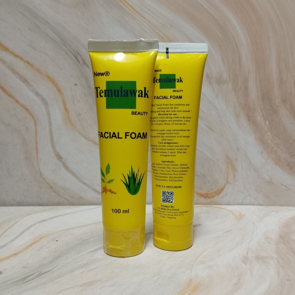 Facial Foam New R Temulawak Beauty 100ml 2pcs