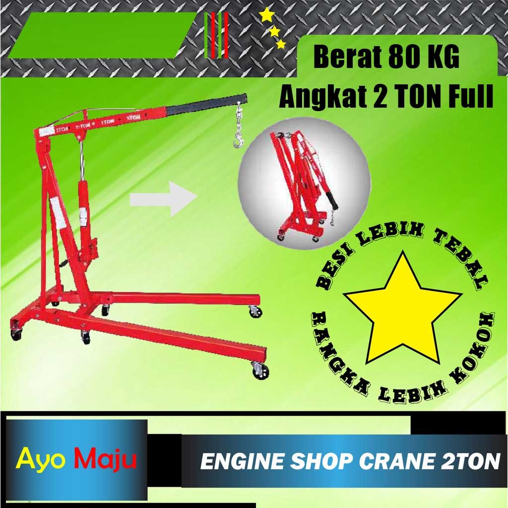 SHOP CRANE 2 TON MURNI / ENGINE CRANE 2TON BERAT 80KG MURAH