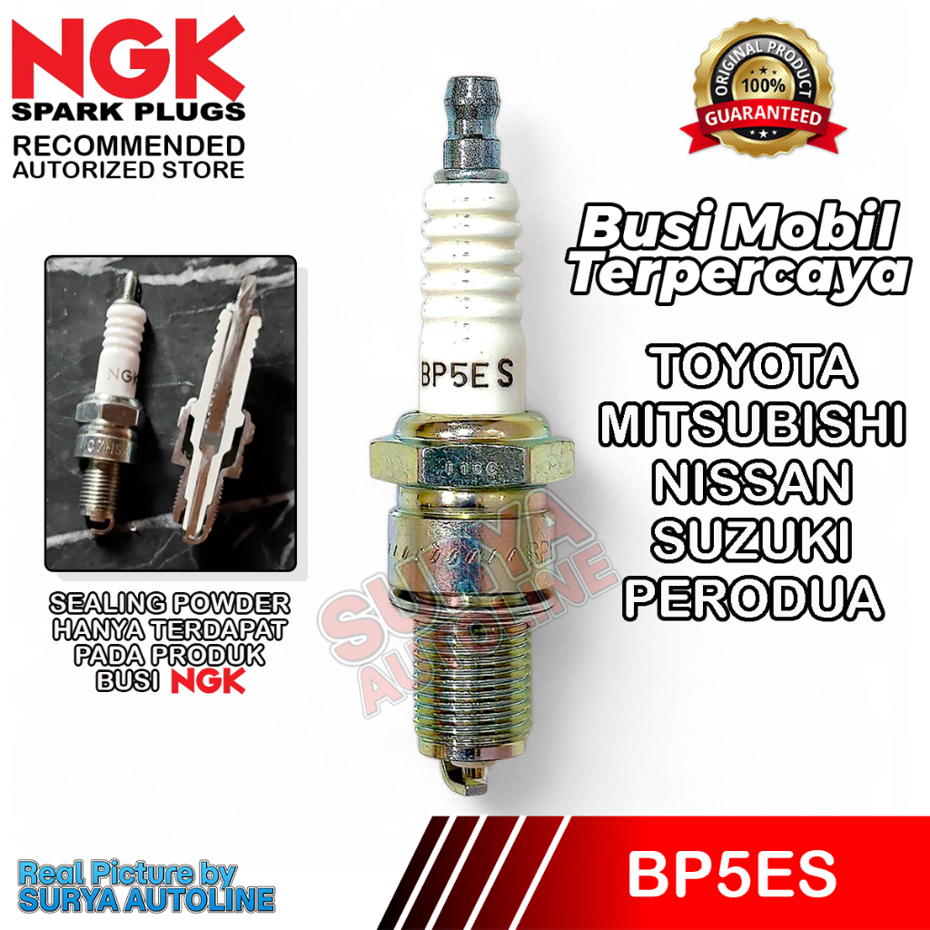 BUSI MOBIL NGK ORIGINAL STANDARD BP5ES UNTUK TOYOTA MITSUBISHI NISSAN SUZUKI PERODUA CAR SPARK PLUG