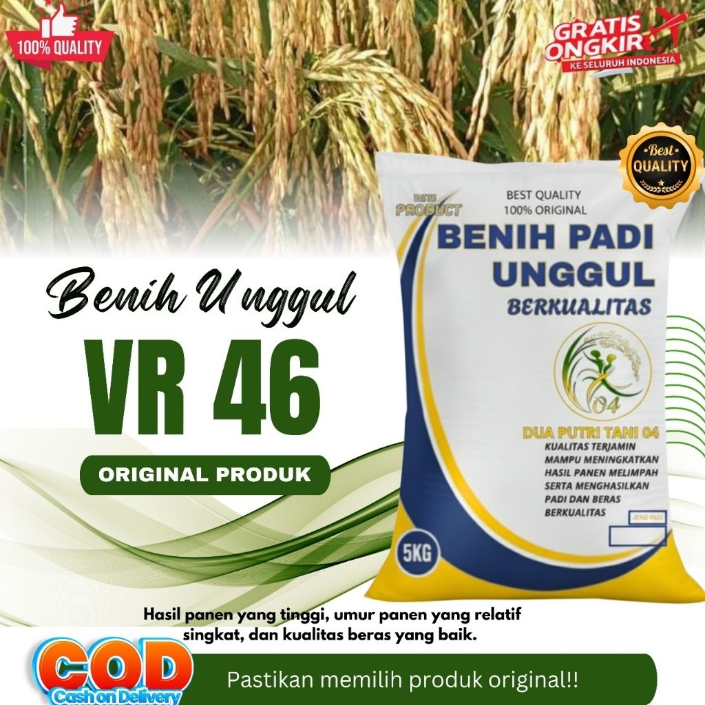 BIBIT PADI VR 46 KEMASAN 5KG