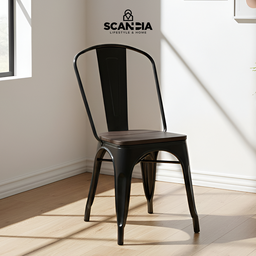 SCANDIA Andrew With Pinewood Chair (London) - Kursi Outdoor Tempat Duduk Modern Perabot Furniture Ka