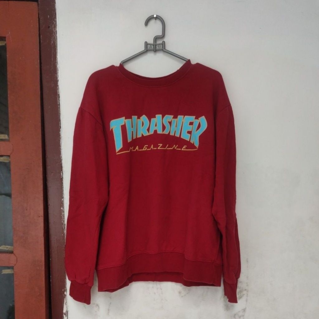 Crewneck Thrasher Merah