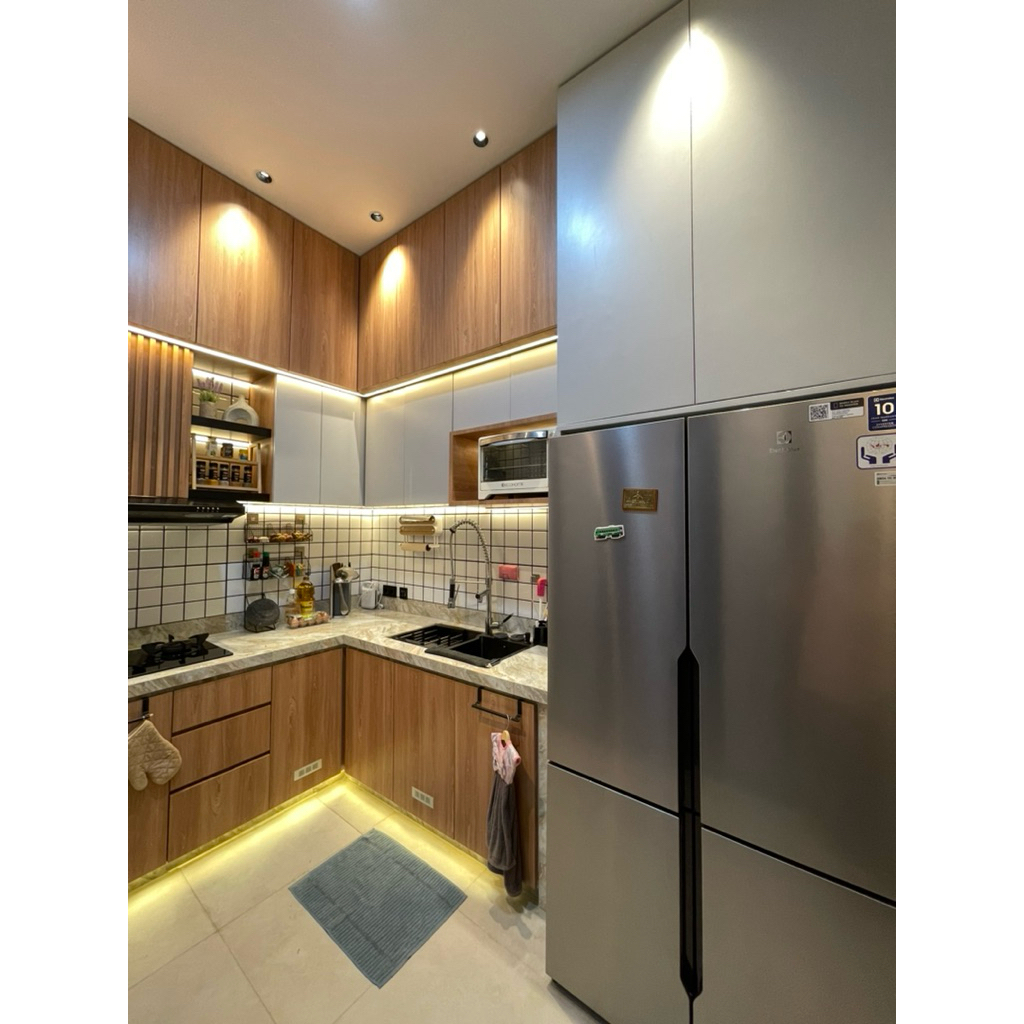 KITCHEN SET SCANDINAVIAN // DAPUR AESTHETIC // LEMARI DAPUR CANTIK // TEMPAH LEMARI DAPUR // LEMARI 