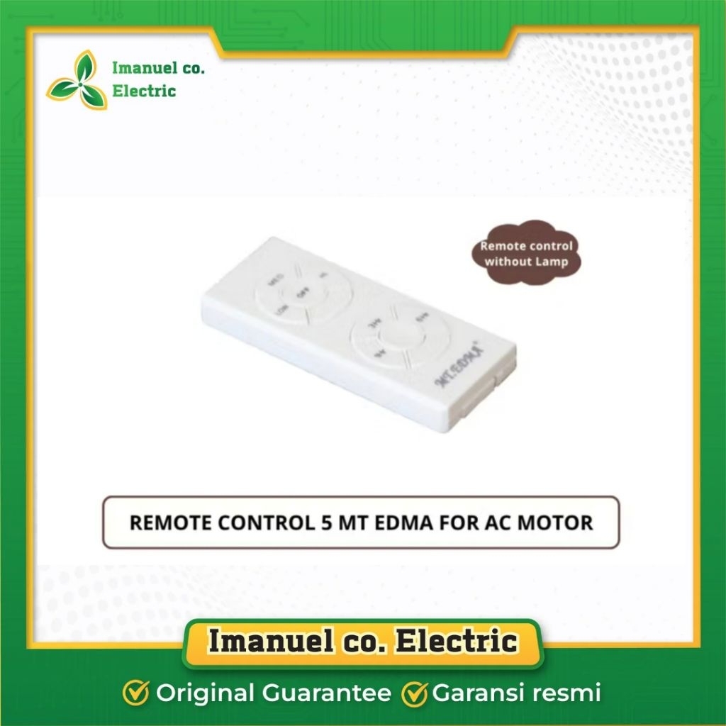 Remote Kipas MT edma Tanpa Lampu