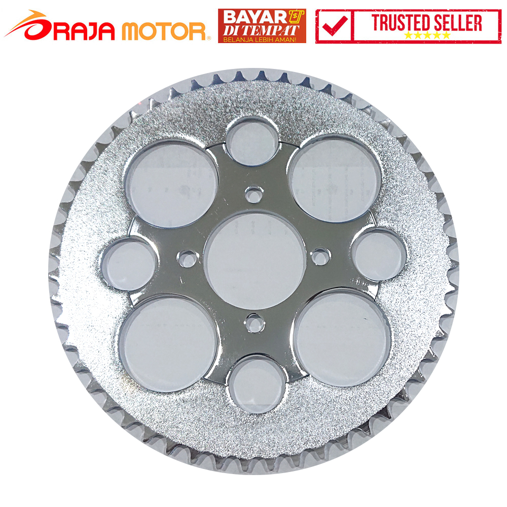 COD READY - Rajawali Gir Belakang 53 - 428 Honda Supra X / Grand - Chrome - RAJA MOTOR Jual Aksesori