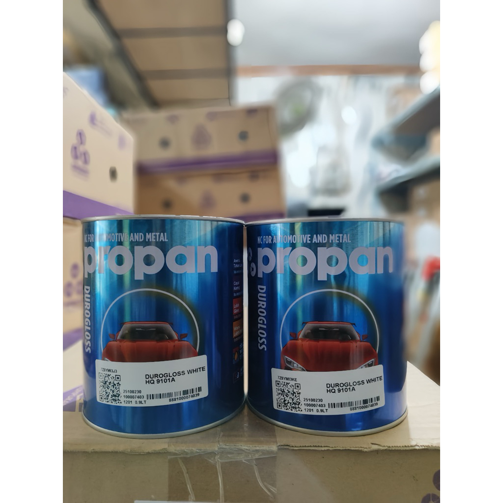 propan durogloss-white HQ-1kg-non yellowing-tidak menguning-cat duco-putih gloss