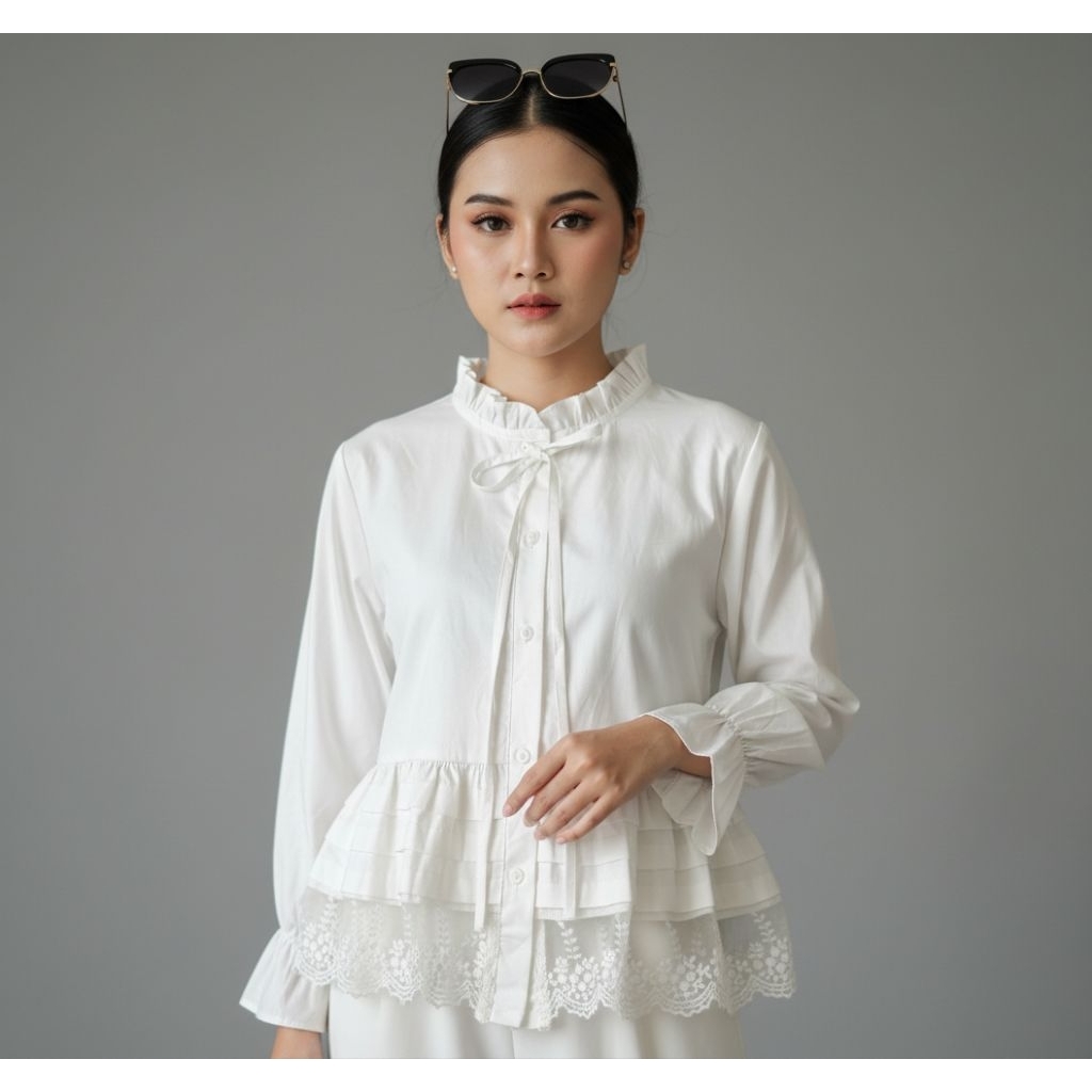 MARINA BLOUSE | atasan wanita | OOTD kekinian