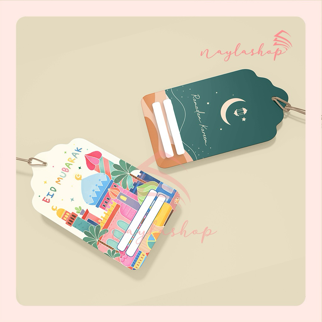 Hangtag Lebaran Premium / Kartu Ucapan Hampers Lebaran / Gift Tag Idul Fitri
