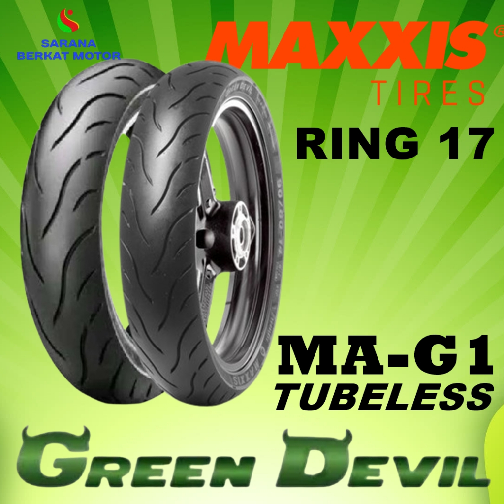 Maxxis GreenDevil17 Tubeless Ban Motor / BAN MAXXIS GREEN DEVIL MA-G1 RING 17 / BAN MOTOR MATIC