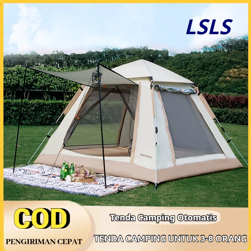 Tenda Camping Alat Kemah Lipat 4-6 Orang Outdoor And Indoor Tenda Gunung Portable Waterproof