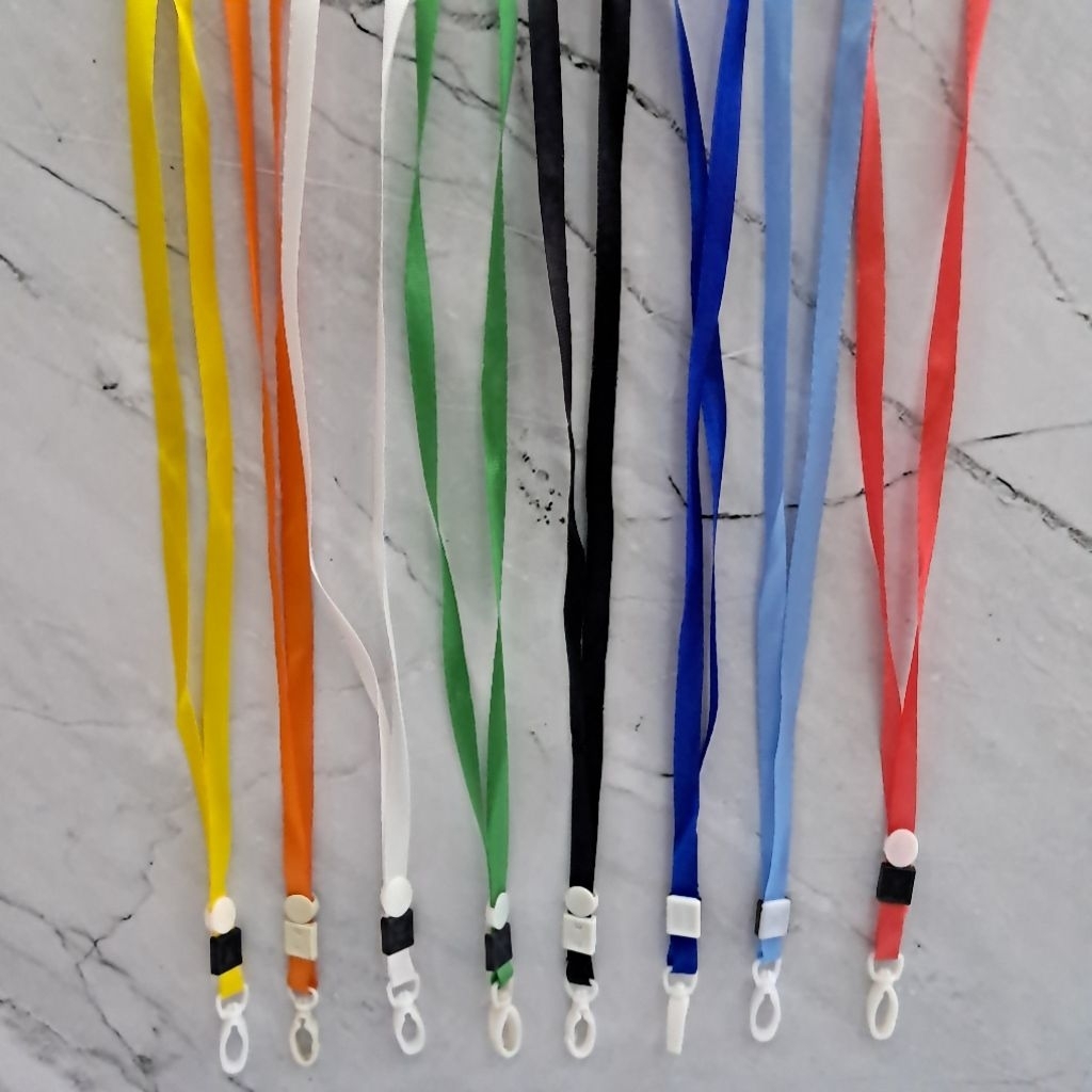 Tali gantungan id card plastik / tali id card lanyard