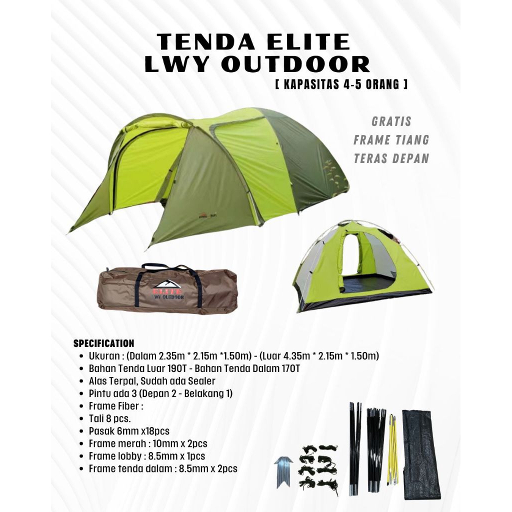 tenda camping tenda dome tenda elite LWY