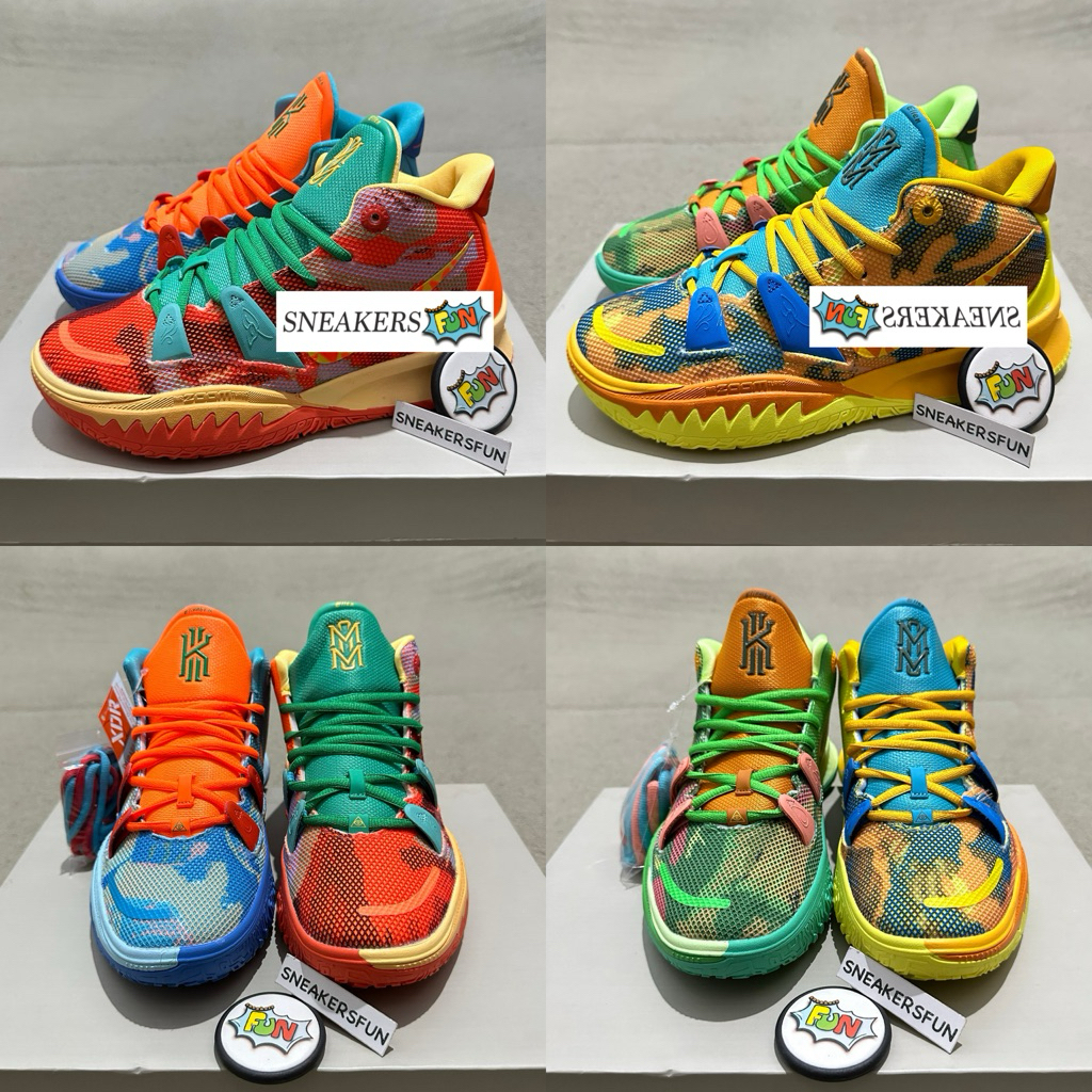 SEPATU BASKET KYRIE 7 MOTHER NATURE & FIRE ICE PREMIUM ORIGINAL