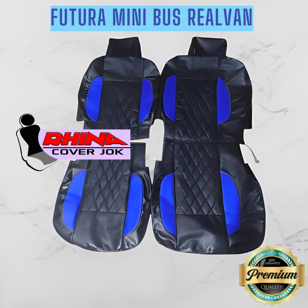 SARUNG JOK FUTURA MINIBUS REALVAN BAGIAN DEPAN MODEL KOTAK SABIT