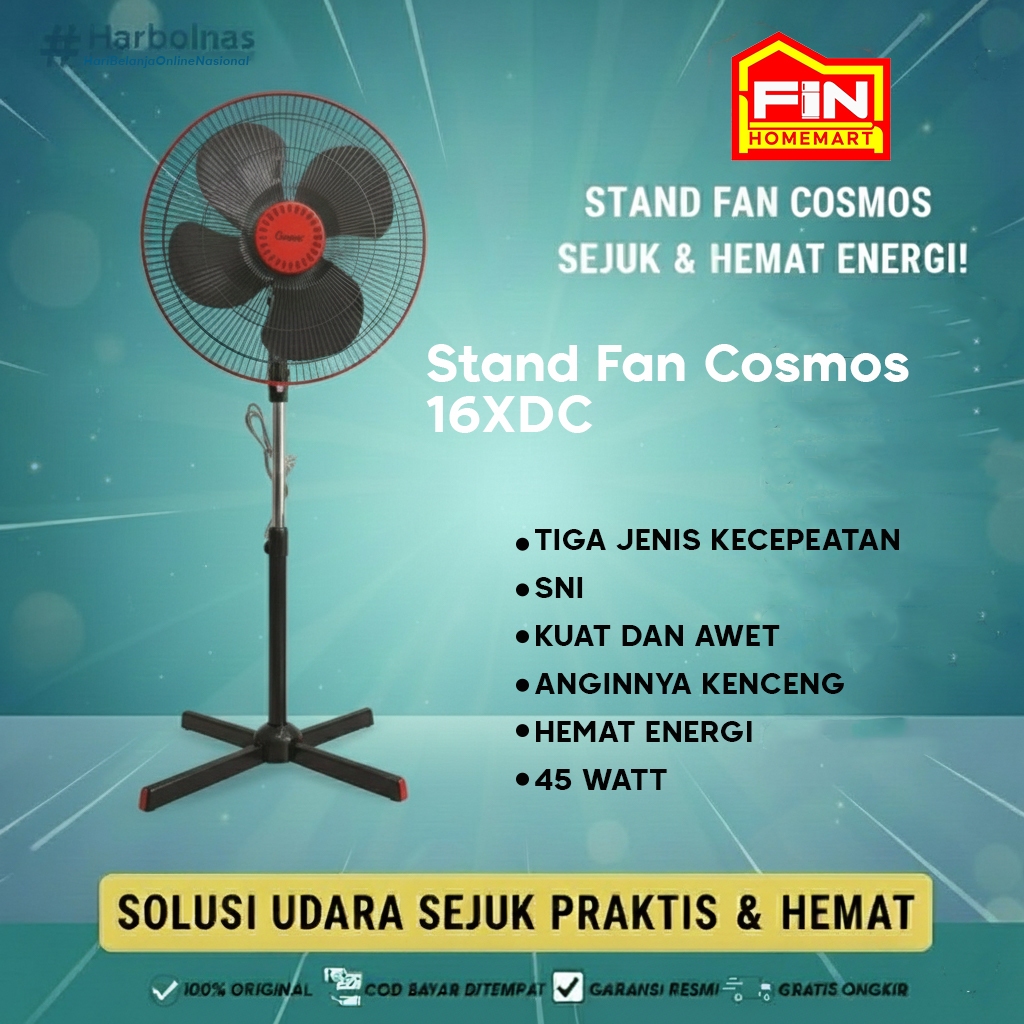 Kipas Angin Cosmos 16 XDC | 16XDC Stand Fan Cosmos