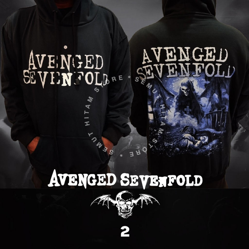 Sweater Hoodie AVENGED SEVENFOLD Pullover Band Musik Metal Prapatan Rebel Heaven Hell