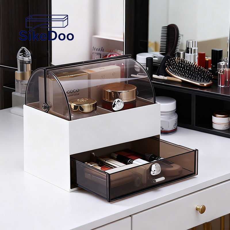 SikeDoo Tempat Alat Tulis  Make Up Rak Stationery Mini Aesthetic Laci Meja Kantor Kotak