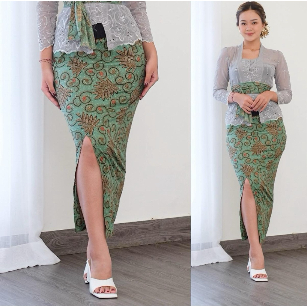 Rok Span Batik Pramugari Kamen Jadi dan Obi Kamen Bali