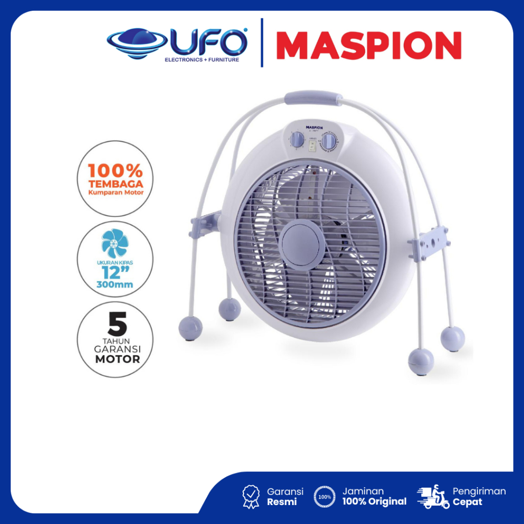 Maspion Kipas Angin JF2107T Kotak Box Fan 12 Inch