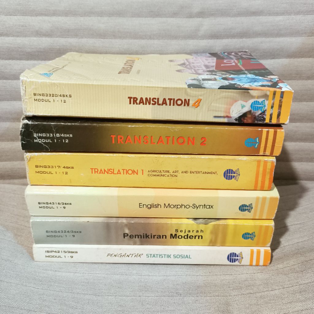 Buku Materi Pokok UT Modul Bahan Ajar BMP Sastra Inggris Bidang Penerjemahan Universitas Terbuka