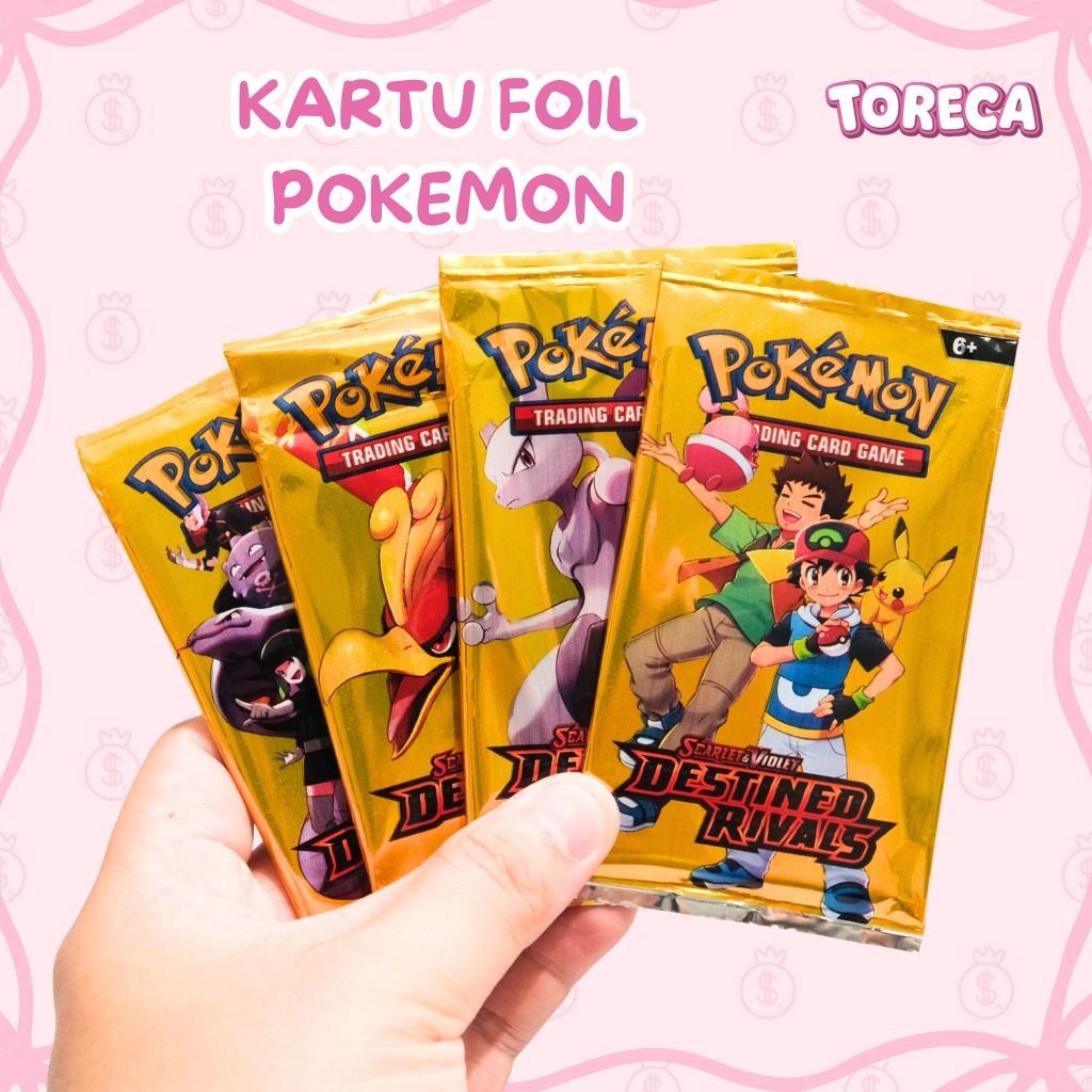 TORECA KARTU FOIL POKEMON MAINAN KARTU ANAK 1 PACK ISI 10 - 7 PCS KARTU POKEMON MURAH