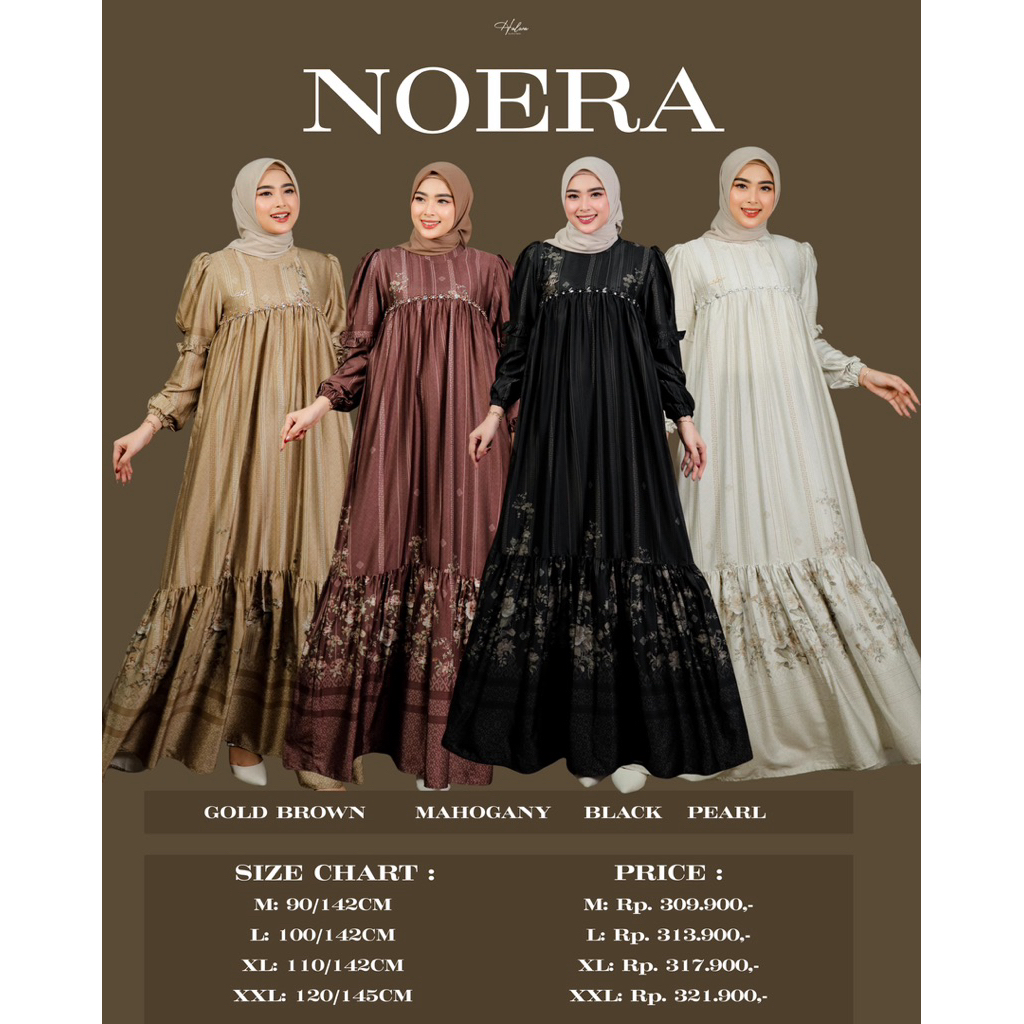 NOERA DRESS by HALWA APPAREL - GAMIS MURAH PREMIUM DAN EXCLUSIVE