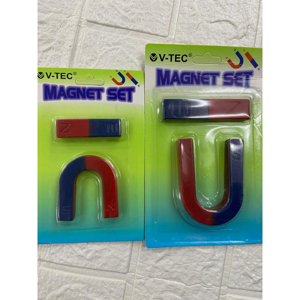 Magnet Set Edukasi U & Batangan Size Besar Kecil – Mainan Sains Magnetik Anak
