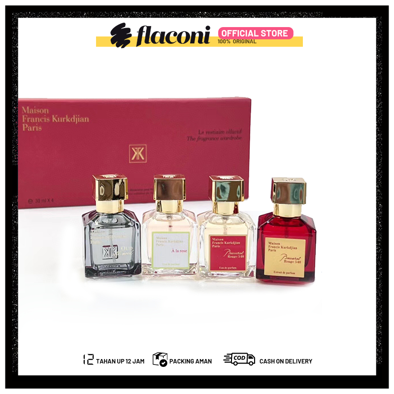 [100% Asli]parfum baccarat GIFT SET 30ml x 4pc/Maison Francis Kurkdjian Baccarat Rouge 540 EXTRAIT D
