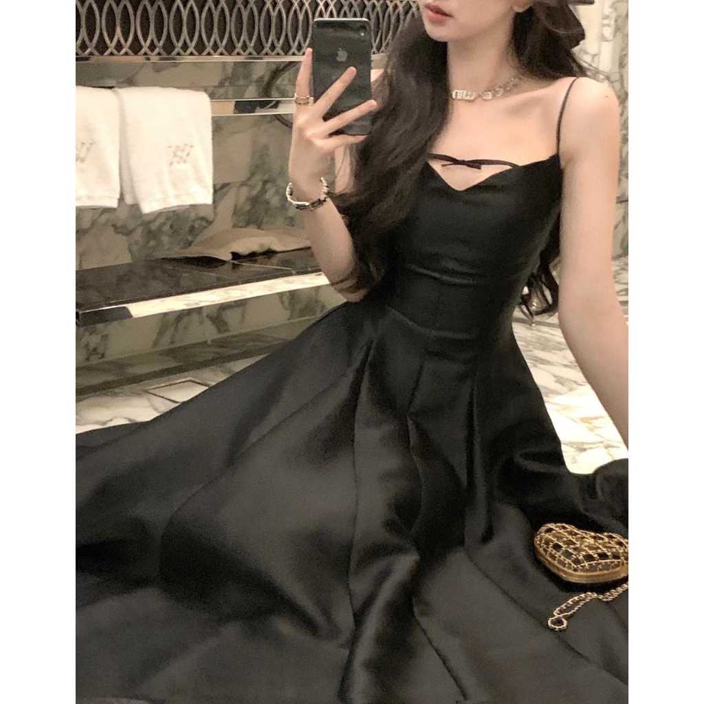 Cocali Dress Black Dress Korean Style