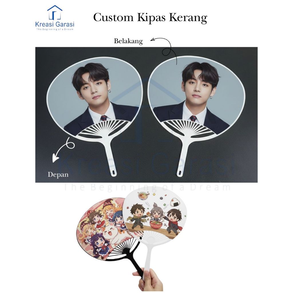 Cetak Kipas Custom Cetak Kipas Souvenir custom gambar kipas kipas custom gambar bebas, kipas souveni