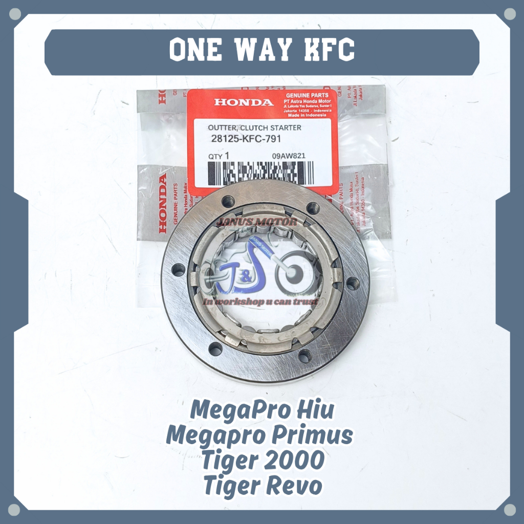 One Way Honda KFC Oneway Starter Megapro Hiu Megapro Primus Tiger 2000 Tiger Revo Rumah Pelor Otomat