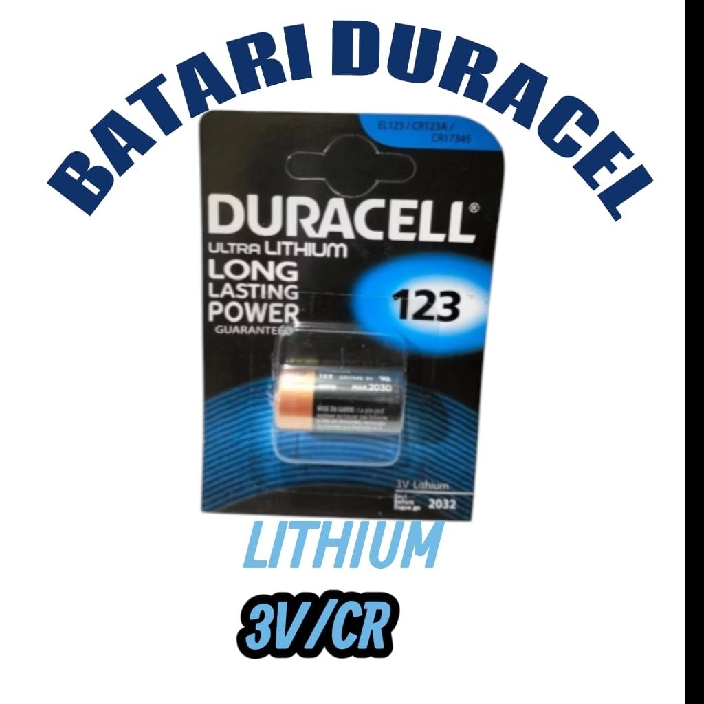 BATERAI DURACELL LITHIUM 3v /CR 123 BATERE DURACELL BATERYY