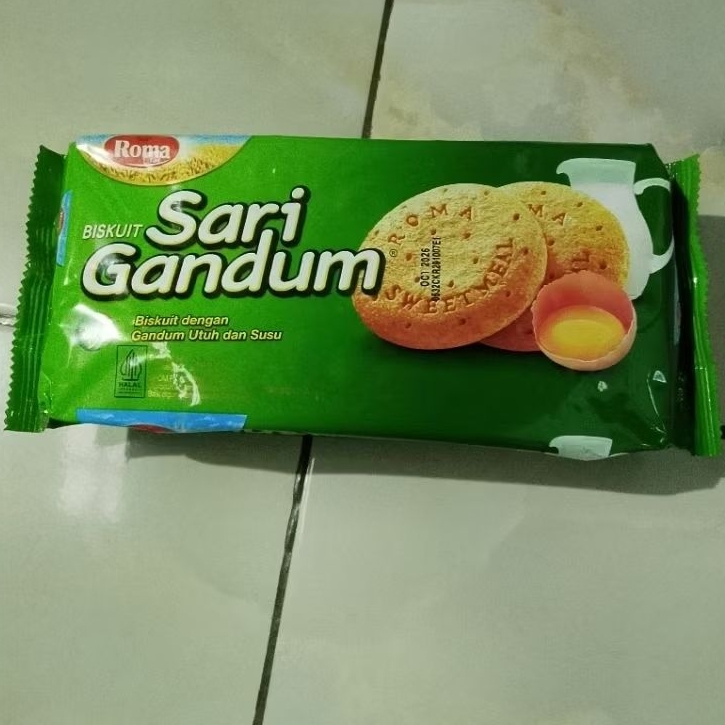 Roma sari gandum/biskuit dengan gandum utuh&susu/240g