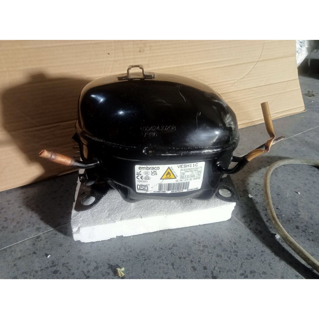 kompresor kulkas Aqua inverter VESH11C original