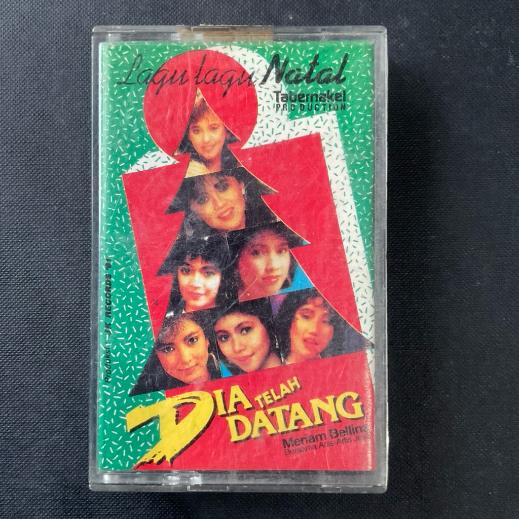 Kaset Pita Cassette Tape Lagu Lagu Natal 1995 Dia Telah Datang