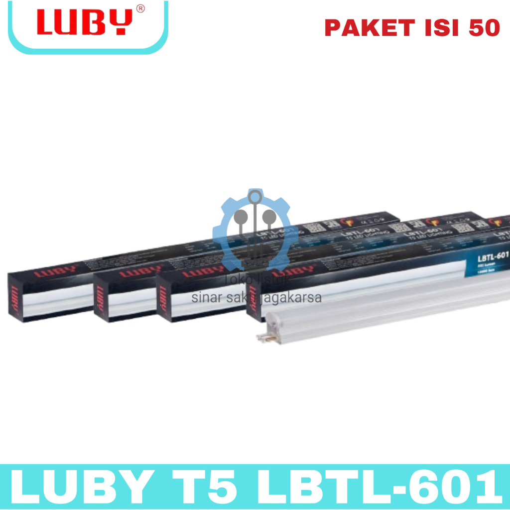 LUBY LED TUBE T5 LBTL-601 6 10 16 20 WATT LUBY LAMPU T5 LBTL-601 LED AC PAKET BUNDLING ISI 50