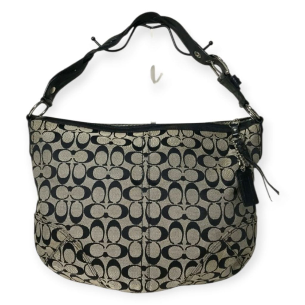COACH Signature Pleated Hobo Bag/ Tas Coach/Tas Bahu/Tas Kulit