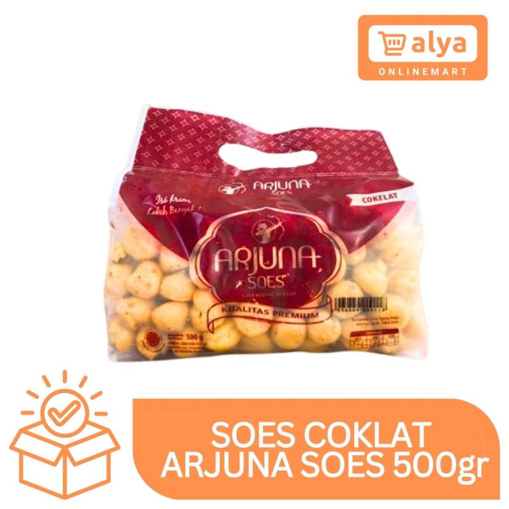 Soes Coklat Arjuna Renyah Soes Kering Coklat Lumer Kemasan 500gram