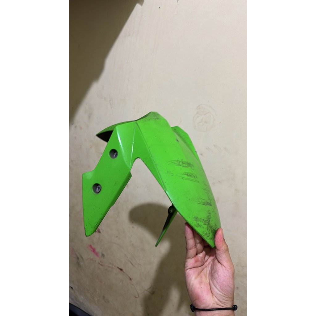 spakbor depan hijau original ninja 250 fi z250 250fi slebor copotan