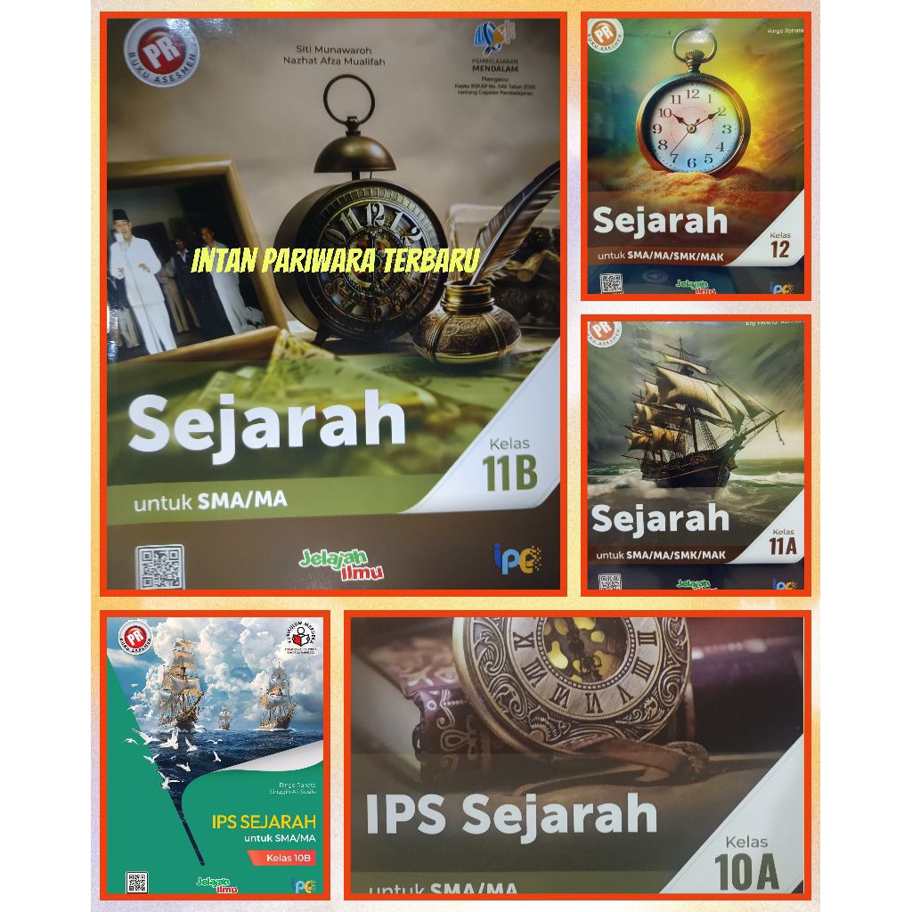 Buku lks/pr kurikulum merdeka, PM Sejarah kelas 10,kelas 11, kelas 12 tahun 2025/2026 intan pariwara