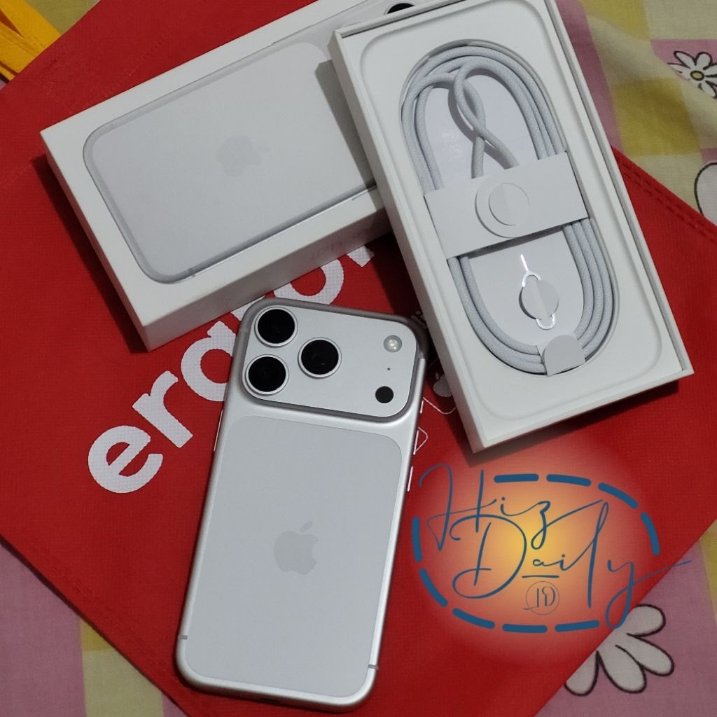 IPHONE 17 PRO 256GB SILVER PA/A ERAFONE IBOX SECOND PRELOVED GARANSI RESMI PANJANG